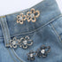 3 Sets Rhinestones Flower Pant Waist Tightener Jean Buttons for Loose Jeans,Cute Flowers Buttons for Jeans Button Pins for Jeans Crystal Floral Je...