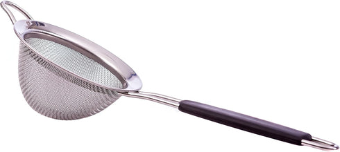Fine Mesh Stainless Steel Mini Tea Strainer with Non Slip Handle - 3 inch - Ideal Size for Straining Teas and Cocktails or Sifting Flour, Sugar, S...