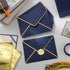 50 Pcs A7 Envelopes 5 x 7 Card Envelopes and 50 Pcs Gold Embossed Wax Seal Envelopes Self Adhesive V Flap Envelopes with Gold Border for Graduatio...