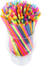 300 Neon Mini Bar Cocktail Straws - Coffee Drink Stirrers, Short Plastic Straws...