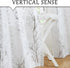 FMFUNCTEX Foil Silver Branch White Sheer Valance Curtain for Living Room Window 18 Inches Long Light Filtering Valance Curtain for Bathroom Kitche...