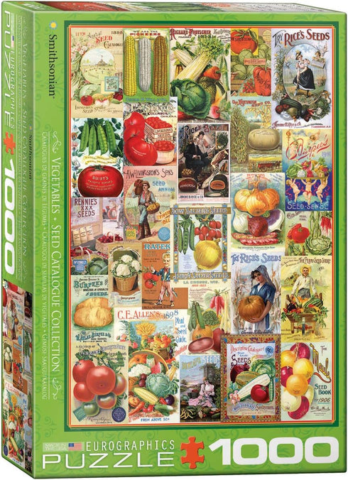 EuroGraphics Vegetables Smithsonian Seed Catalogues (1000 Piece) Puzzle (6000-0817)...