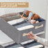 Stackable Storage Bins with Lids 1 Pack Foldable Storage Containers Closet Organizer, Clothes Organizer for Closet, Clothes Organizer for Clothes,...