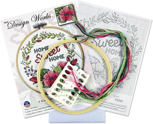 Design Works Crafts Janlynn Counted Cross Stitch Kit, Home Sweet Home, by The Yard...