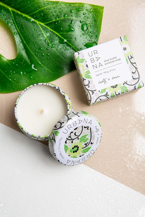 5986 Home Collection Fragrance Candle Roots + Rain...