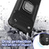 for Moto One 5G Ace Case with Screen Protector,Shock Absorption Heavy Duty Sturdy Drop Test Slim Case with Car Mount Kickstand Lightweight Protect...