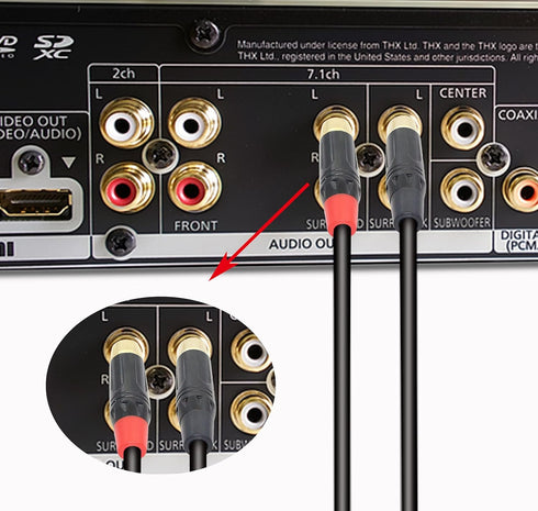 YACSEJAO RCA Male Plug,Audio Video in-Line Jack Adapter Gold Plated,RCA Plug,Solder Type Jack Plug,DIY-Connected RCA Plug,RCA Jack Connector Adapt...