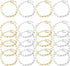 20pcs Chain Bracelets Kit Alloy Link with Lobster Clasps for Christmas DIY Women Jewelry Findings Bracelet Making (Gold & Silver)...