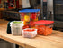 Carlisle FoodService Products Squares Square Food Storage Container with Stackable Design for Catering, Buffets, Restaurants, Plastic, 4 Quarts, W...