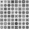 64 pcs (90 mm x 90 mm) Painting Stencils, DaKuan Mandala Dot Stencil for Artistic Creation, Murals, Books, Fabrics, DIY Artistic Creation, Reusabl...