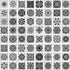 64 pcs (90 mm x 90 mm) Painting Stencils, DaKuan Mandala Dot Stencil for Artistic Creation, Murals, Books, Fabrics, DIY Artistic Creation, Reusabl...