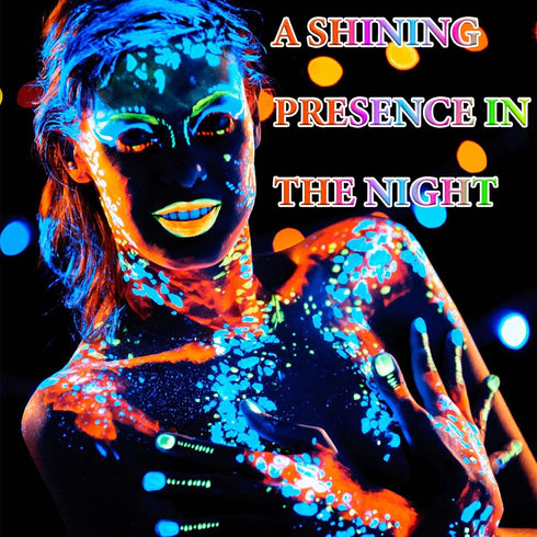 6 PCS Glow in The Dark Face Body Paint Crayons Kit,Professional Neon Face Paint Sticks Long Lasting Waterproof Glow in The Dark Party Supplies for...
