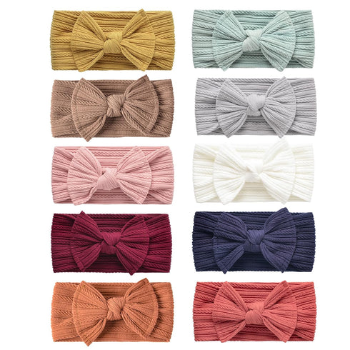 Niceye Baby Girls Headbands with Bows Handmade Hair Accessories Stretchy Hairbands for Newborn Infant Toddler...