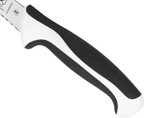 Mercer Culinary M23406WBH Millennia White Handle, 6-Inch Wavy Edge, Utility Knife...