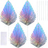 Gyufise 6Pcs Paper Palm Fan Cake Toppers Palm Spear Leaves Fan Cupcake Toppers Cake Insert Decorations Craft DIY Cake Bakeware Decoration for Birt...