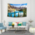 Tucocoo Landscape Sunset View of Moraine Lake & Mountain Range Tapestry Forest Tree Tapestry Tranquil Lake Tapestry Nature Landscape Tapestry Wall...
