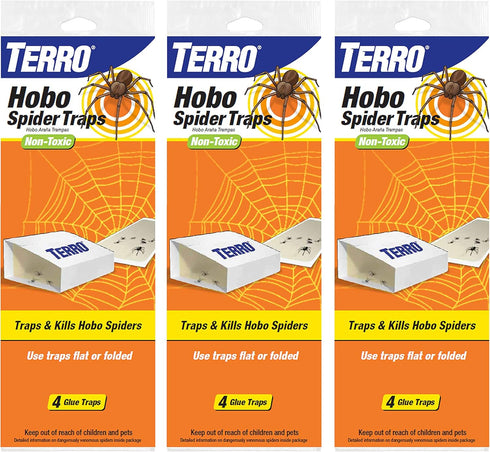 TERRO T293SR Hobo Spider Traps-3 Pack,White...
