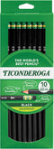 Dixon Ticonderoga Wood-Cased #2 Pencils, Pre-Sharpened, Pack of 60, Black (13915) (60)...