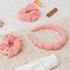 FROG SAC Puffy Spa Headband and Wristbands for Face Washing, Skincare Headbands for Women, Terry Cloth Makeup Skin Care Headbands for Girls, Bubbl...