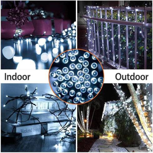 Solar String Lights Outdoor Waterproof Fairy Lights 39ft 100L 8 Modes Solar Powered Garden Light for Christmas Halloween,Wedding, Party, Patio,Tre...