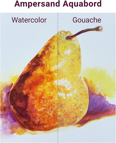 Ampersand Art Supply Watercolor Painting Panel: Museum Series Aquabord, 1/8 Inch Flat Profile, 8" x 10"...