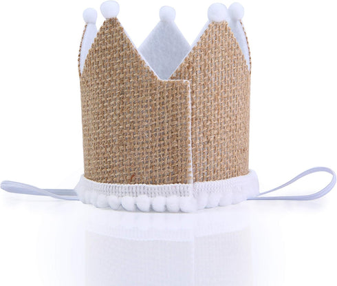 Ofishally One Crown for 1st Birthday - Photo Booth Prop, Party Favor Hat...