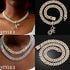 Gold Silver Plated Initial Cuban Link Chain Necklace for Women Cursive Letter Gold Miami cuban link chain Iced out chain with pendant for women (S...