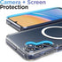 ENCASED 2-in-1 MAG Case for Samsung Galaxy A15 5G with Ring Grip Compatible with MagSafe, Magnetic Cover with Silicone Phone Holder (Clear)...