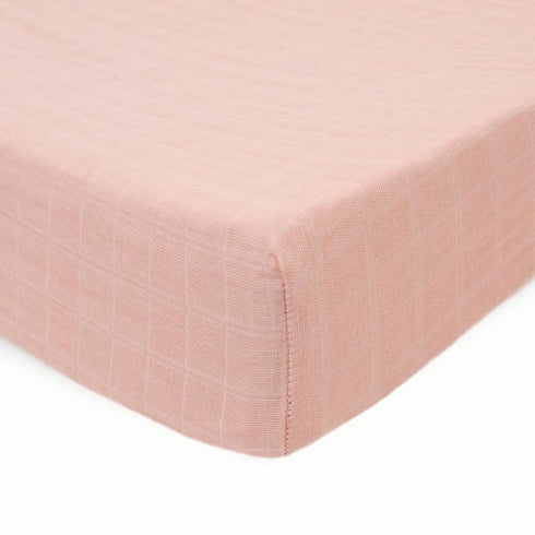 Little Unicorn – Rose Petal Changing Pad Cover | 100% Cotton Muslin | Super Soft | Baby Diaper Changing | Machine Washable | 16” x 32”...
