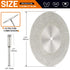 5Pcs 60mm Diamond Cutting Disc Cut Off Wheels with 5Pcs Mandrel 1/8'' Shank Stone Blade for Rotary Tool Drill Attachment Cutting Discs Polishing G...