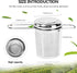 Tea Infuser,Stainless Steel Tea Steeper Fine Mesh Filters, Large Capacity Tea Strainer With Folding Handle And Lid,Hanging On Teapots Mugs Cups To...