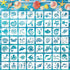 Augshy Stencils for Painting, 56 Pack Sea Ocean Creatures Stencils Sea Animal DIY Pattern Stencils for Painting on Wall Floor Decor DIY Rock Paint...