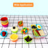 54 pcs Reusable Silicone Cupcake Baking Cups Dulinkas Non-Stick Muffin Liners Molds Sets Bento Box Dividers Pastry Cake Molds 3 Shapes Multicolor ...