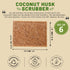Coconut Husk Scrubber(3) Coconut Scouring Pads|Natural Dish Scrubber|Coconut Dish Scrubber|Eco Friendly Dish Scrubber|Coconut Scrubber|Coconut Hus...