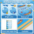 17.7 x 13.7 in Happy Birthday Chart Poster Set Under The Sea Calendar Birthday Classroom Decorations Ocean Animal Birthday Chart Bulletin Board Ba...