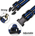 Mile High Life Reflective Dog Collar | Nylon Pet Collars wiith Buckle | Light Weight Puppy Collars | Blue Dog Collars for Medium Dogs (Blue, M)...