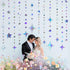 Iridescent Party Decorations Star Circle Dot Paper Garland Banner Bunting Streamer Metallic Hanging Twinkle Star Decoration for Kids Birthday Baby...
