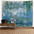 Monet Tapestry Water Lilies Flowers Tapestry Wall Hanging Art Home Decor for Living Room Bedroom Dorm 60 x 40 Inches...