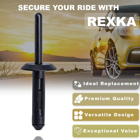 Rexka 30pcs 1/4 Fender Flare & Fender Liner Body Blind Rivets Compatible with Ford 91-96 Jeep Cherokee XJ, 05-10 Grand Cherokee WK & 06-10 Command...
