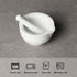 LEETOYI Porcelain Small Mortar and Pestle, Ceramic Herb Grinder Pill Crusher Set, 3.3 inch White...