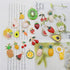 JJG 48pcs Gold Plated Enamel Cherry Lemon Drinks Dainty Dangle Fruits Charms Pendant for Earrings Jewelry Making Necklace Bracelet Craft Findings...