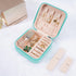 Small Travel Jewelry Boxes, Portable Jewelry Organizer Display Storage boxes for earrings, rings, necklaces, jewelry boxes for women. (Blue 1pcs)....
