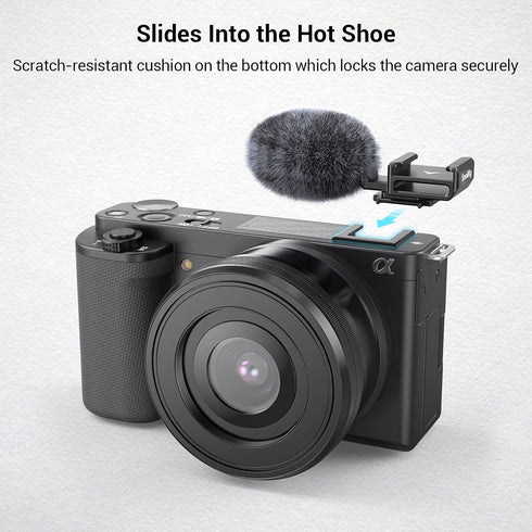 SmallRig Cold Shoe Adapter with Windshield for Sony ZV-1 II/ZV-1 / ZV-1F / ZV-E1 / ZV-E10-3526...