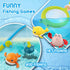 Dwi Dowellin Bath Toy for Toddlers ,Bathtub Toy with Floating Mold Free Swimming Toys and Stacking Cups,Magnetic Fishing Game for Toddles and Babi...