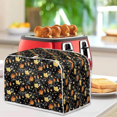 Thanksgiving Maple Leaf Toaster Covers for Kitchen Bread Machine Small Appliance Covers Toaster Dust Cover Universal Size Microwave Oven Dustproof...