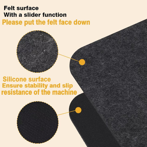 Heat Resistant Mats for Air Fryer Coffee Maker Kitchen Countertop, 4 Pcs 16 x 12 In Non-slip Silicone Appliance Slider for COSORI Ninja Foodi Air ...