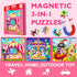 Magnetic Puzzles for Kids Ages 3-5, Toddler 3 in 1 Circus Jigsaw Puzzle Book, Kids Travel Puzzles Toys, Montessori Preschool Learning Toy for 1-5 ...