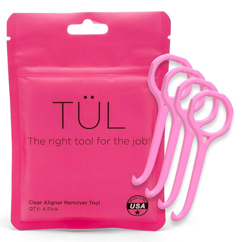 TÜL | Only Invisalign Remover Tool Made in the USA | Lifetime Replacements | Ortho Recommended Aligner Remover Tool & Retainer Remover Tool | Pink...
