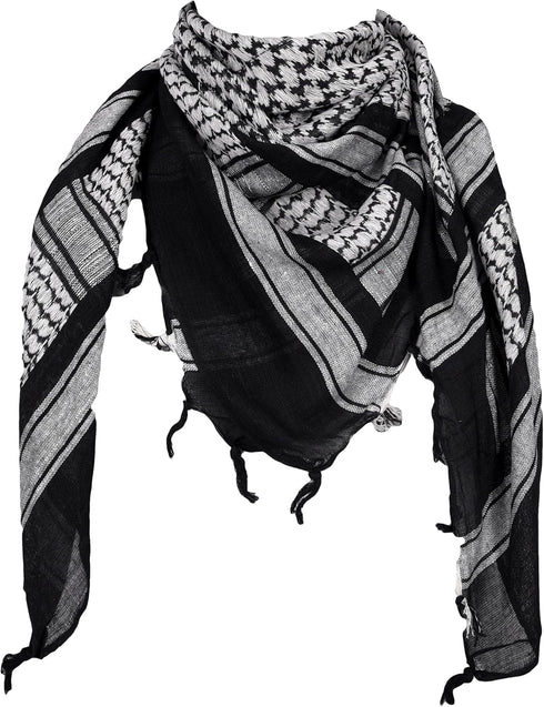 Duke Defense Keffiyeh - Tactical Desert Scarf Cotton Keffiyeh Scarf Military Scarf Keffiyeh Authentic - 100% Cotton Shemagh...