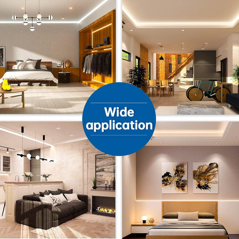 Muzata 20PACK V-shape LED Channel Extension Connectors for V1SW Aluminum LED Channel, The Channels Can Be Connected Seamless for Longer Lighting P...